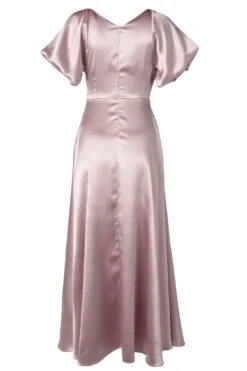 Tessie Dress In Blush -Ivy City Co Dress TessieDressinBlushSatin2