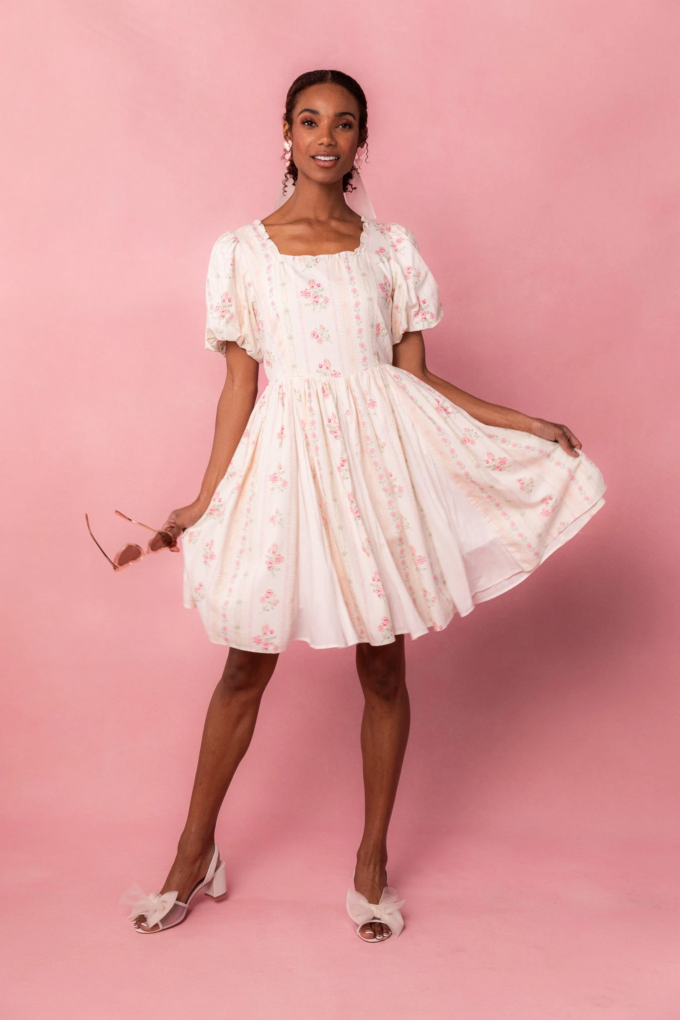 Flowers For All Dress In Vintage Floral 3 Flowers For All Dress In Vintage Floral - Image 3