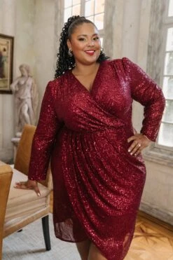 Starstruck Dress In Wine - FINAL SALE 19 Starstruck Dress In Wine - FINAL SALE -Ivy City Co Dress WEB 5676 151975