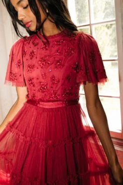 Anastasia Dress - FINAL SALE -Ivy City Co Dress WEB Holiday ch2 ANASTASIARED 4773 623304