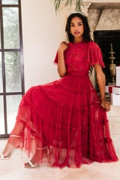 Anastasia Dress - FINAL SALE -Ivy City Co Dress WEB Holiday ch2 ANASTASIARED 4781 482771