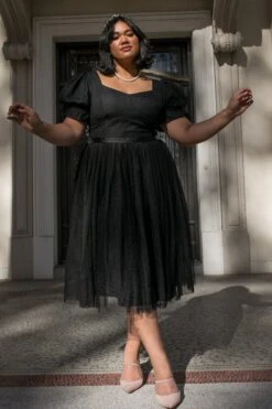 Ballerina Dress In Black 18 Ballerina Dress In Black -Ivy City Co Dress WEB IVY NOIRCOLLECTION3 12 841724