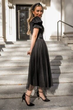 Ballerina Dress In Black 21 Ballerina Dress In Black -Ivy City Co Dress WEB IVY NOIRCOLLECTION3 56 452103