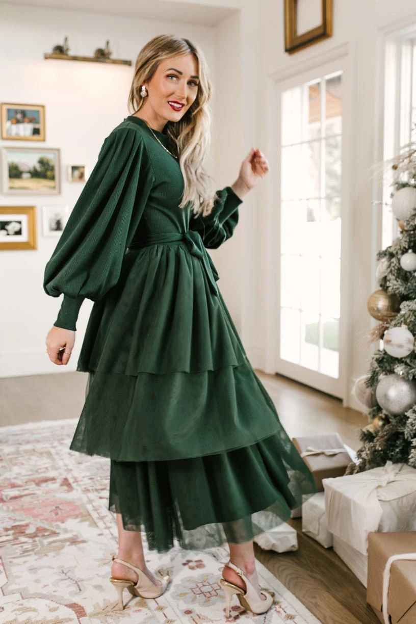 Cosette Dress In Green - FINAL SALE 2 Cosette Dress In Green - FINAL SALE - Image 2