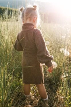 Mini Jensen Dress In Mocha - FINAL SALE -Ivy City Co Dress WEB JensenDress FW23 LindsayArnold 26 625677