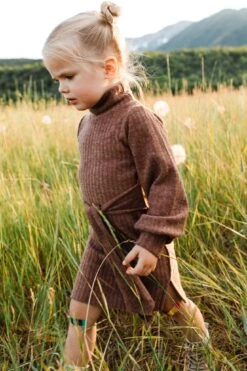 Mini Jensen Dress In Mocha - FINAL SALE -Ivy City Co Dress WEB JensenDress FW23 LindsayArnold 47