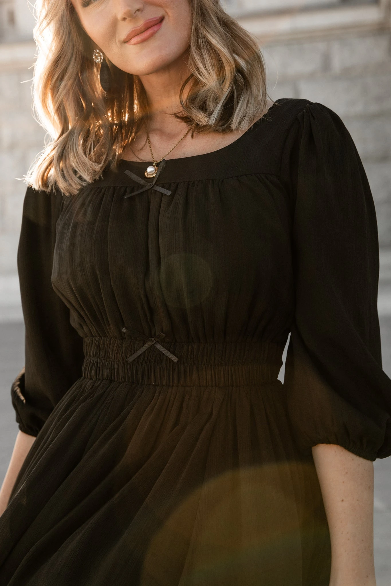 Do-Re-Mi Dress In Black - FINAL SALE 7 Do-Re-Mi Dress In Black - FINAL SALE - Image 7