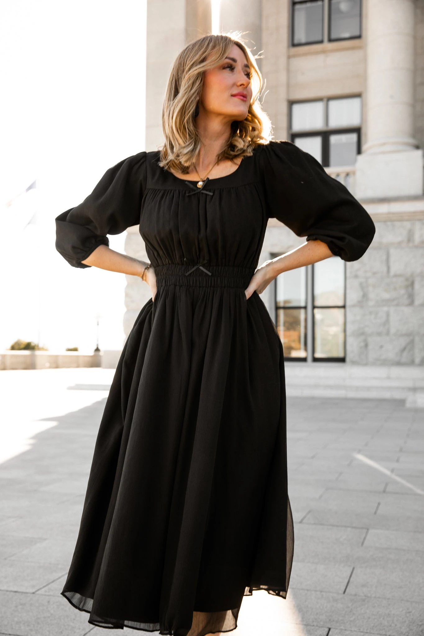 Do-Re-Mi Dress In Black - FINAL SALE 1 Do-Re-Mi Dress In Black - FINAL SALE