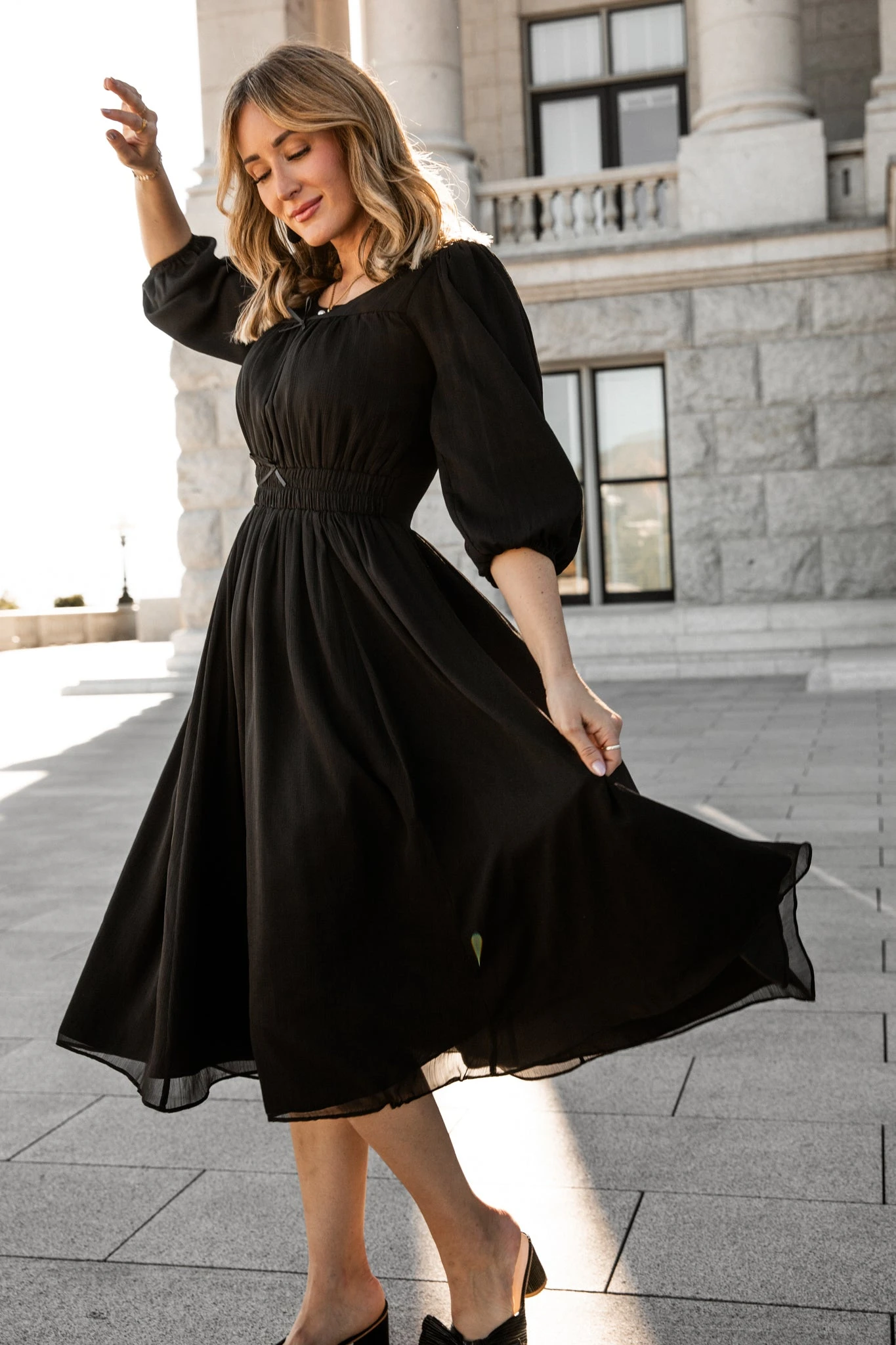 Do-Re-Mi Dress In Black - FINAL SALE 5 Do-Re-Mi Dress In Black - FINAL SALE - Image 5