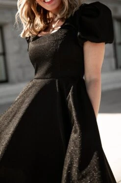 Nina Bow Flare Dress - FINAL SALE 22 Nina Bow Flare Dress - FINAL SALE -Ivy City Co Dress WEB Noir 2023 nina 25