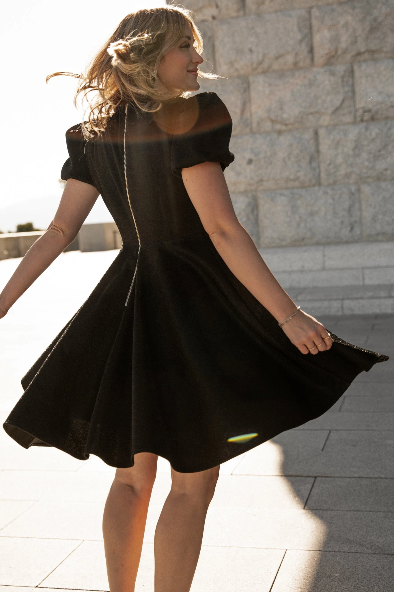 Nina Bow Flare Dress - FINAL SALE 3 Nina Bow Flare Dress - FINAL SALE - Image 3