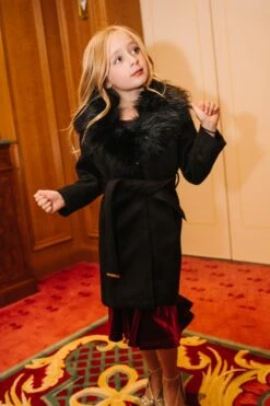 Mini Sloane Coat In Black - FINAL SALE 28 Mini Sloane Coat In Black - FINAL SALE -Ivy City Co Dress WEB Sloane Coat Black 2 10 498169