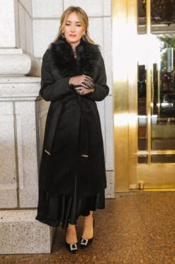 Sloane Coat In Black - FINAL SALE -Ivy City Co Dress WEB Sloane Coat Black 2 28 764074