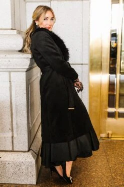 Sloane Coat In Black - FINAL SALE -Ivy City Co Dress WEB Sloane Coat Black 2 29 832899