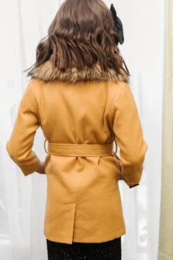 Mini Sloane Coat In Camel - FINAL SALE -Ivy City Co Dress WEB Sloane Coat Brown 7763 371939