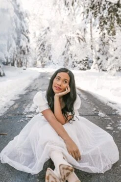 Ballerina Dress In White -Ivy City Co Dress WEB WINTERWHITES BALLERINA 102 848445