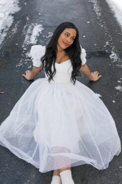 Ballerina Dress In White -Ivy City Co Dress WEB WINTERWHITES BALLERINA 103 386591