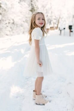 Mini Ballerina Dress In White -Ivy City Co Dress WEB WINTERWHITES BALLERINA 20 378136