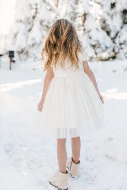 Mini Ballerina Dress In White -Ivy City Co Dress WEB WINTERWHITES BALLERINA 27 708570