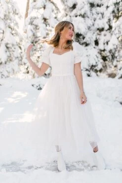 Ballerina Dress In White -Ivy City Co Dress WEB WINTERWHITES BALLERINA 31 638768