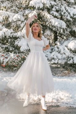 Ballerina Dress In White -Ivy City Co Dress WEB WINTERWHITES BALLERINA 37 402361