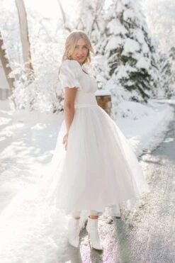 Ballerina Dress In White -Ivy City Co Dress WEB WINTERWHITES BALLERINA 43 330829