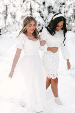 Ballerina Dress In White -Ivy City Co Dress WEB WINTERWHITES BALLERINA 58 415109