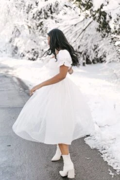 Ballerina Dress In White -Ivy City Co Dress WEB WINTERWHITES BALLERINA 79 986979