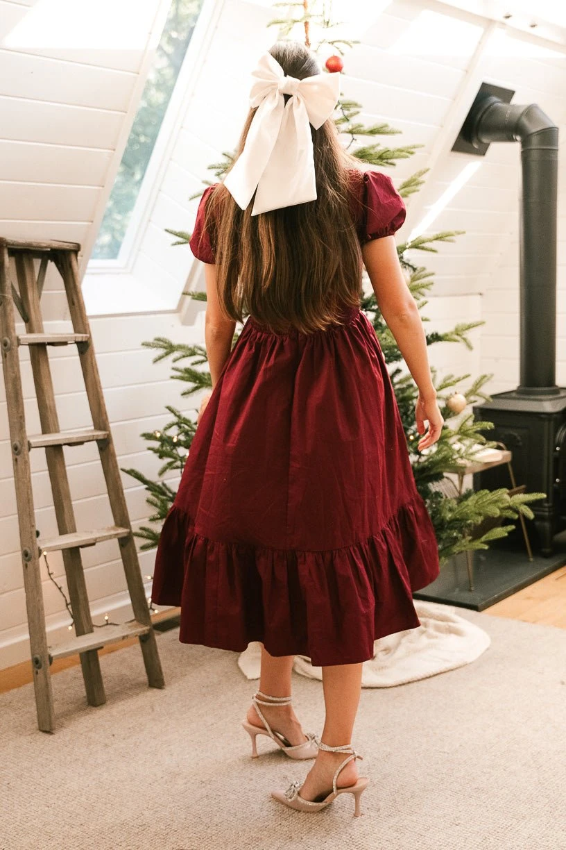 Addie Dress In Wine - FINAL SALE 7 Addie Dress In Wine - FINAL SALE - Image 7