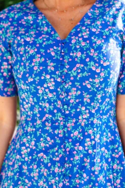 Allie Dress In Royal Blue -Ivy City Co Dress allieblue 02