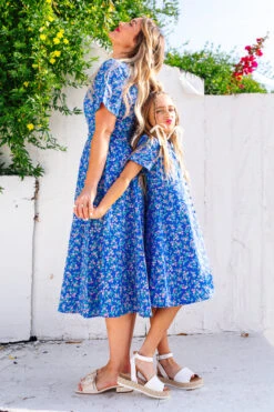 Mini Allie Dress In Royal Blue -Ivy City Co Dress allieblue 04