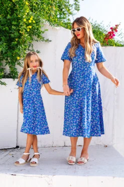 Mini Allie Dress In Royal Blue -Ivy City Co Dress allieblue 05