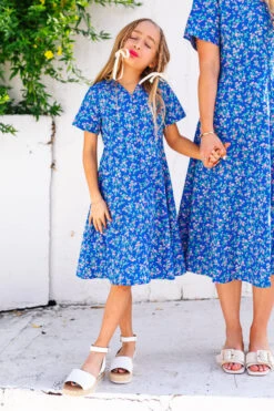 Mini Allie Dress In Royal Blue -Ivy City Co Dress allieblue 06