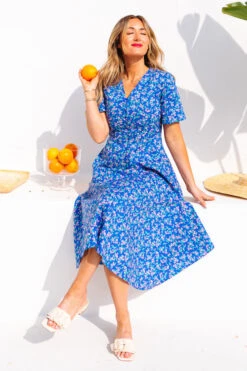 Allie Dress In Royal Blue -Ivy City Co Dress allieblue 11