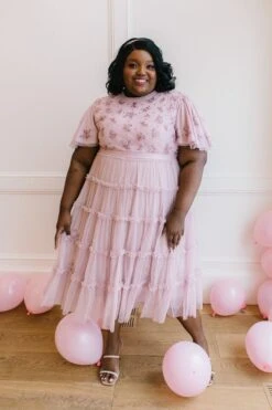 Anastasia Dress In Mauve -Ivy City Co Dress anastasia mauve 01 450877