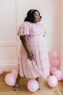 Anastasia Dress In Mauve -Ivy City Co Dress anastasia mauve 02 454222