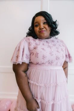 Anastasia Dress In Mauve -Ivy City Co Dress anastasia mauve 05 857196