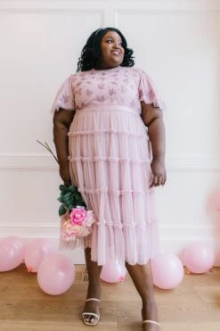 Anastasia Dress In Mauve -Ivy City Co Dress anastasia mauve 10 351182