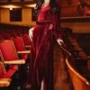 Andie Dress In Wine Velvet - FINAL SALE