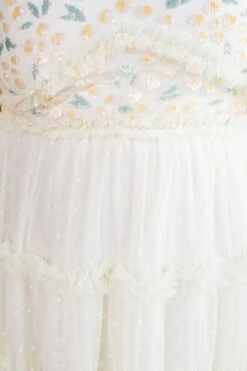 Annalise Dress In Light Yellow - FINAL SALE -Ivy City Co Dress annalise yellow closeup 1 487207