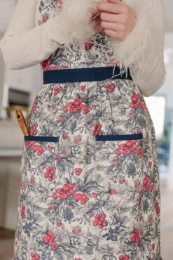 Ivy Apron In Berry Toile -Ivy City Co Dress aprons 11 742011
