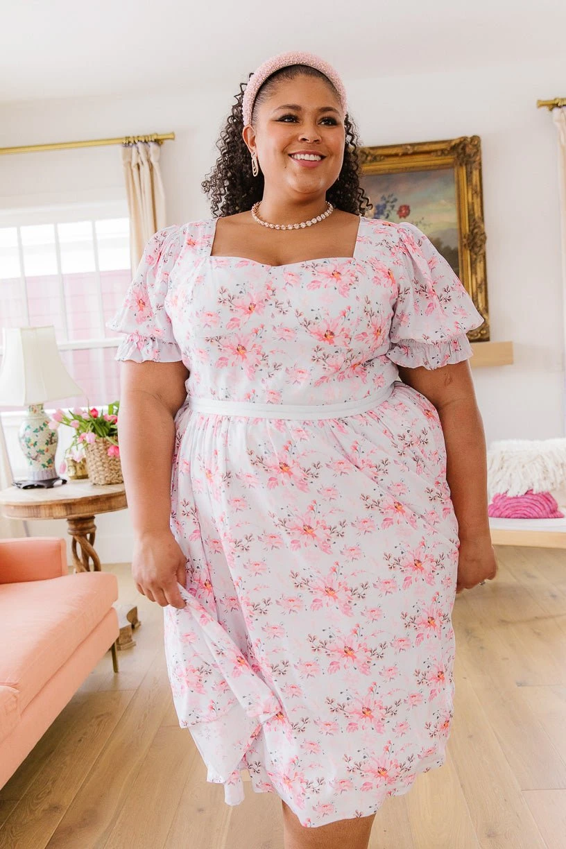 Ballerina Dress In Pink Blossom - FINAL SALE 8 Ballerina Dress In Pink Blossom - FINAL SALE - Image 8