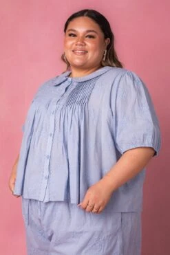 Betty Blouse In Blue 15 Betty Blouse In Blue -Ivy City Co Dress bettyblue studio 03 365638