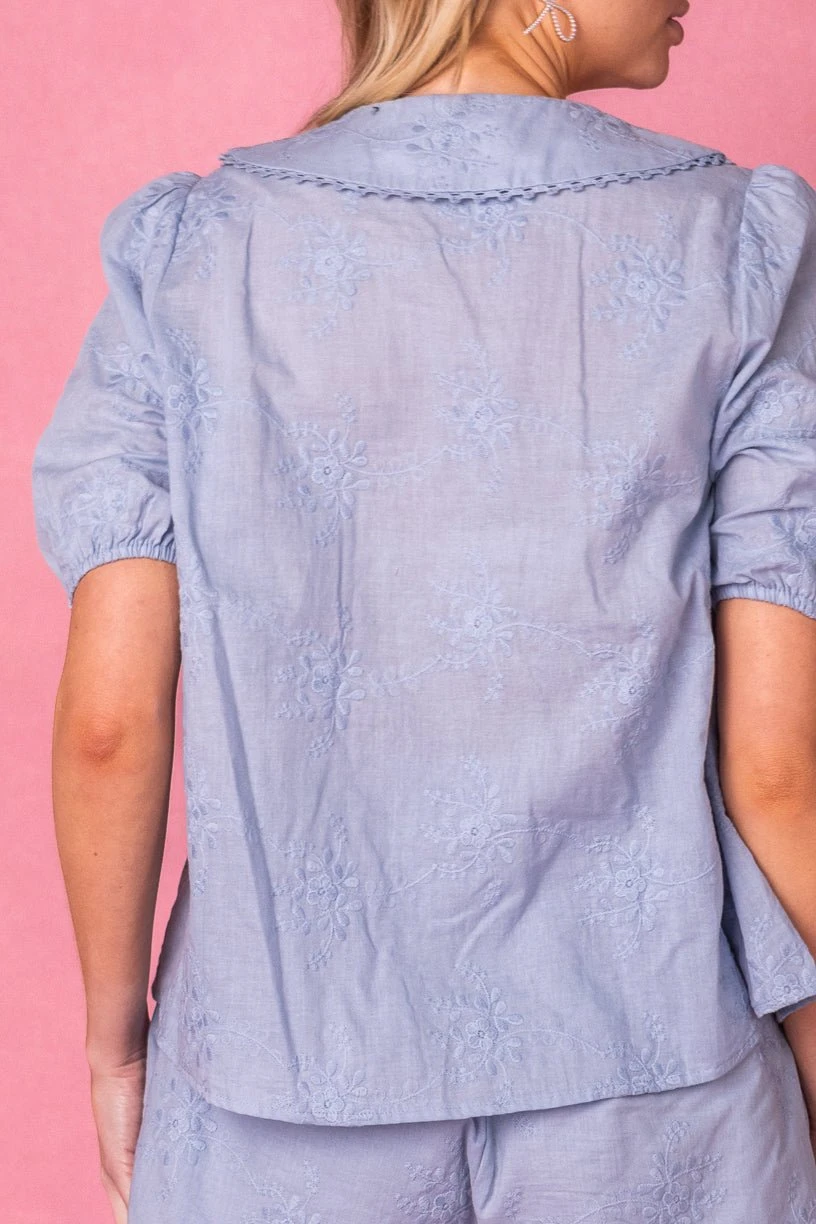 Betty Blouse In Blue 10 Betty Blouse In Blue - Image 10