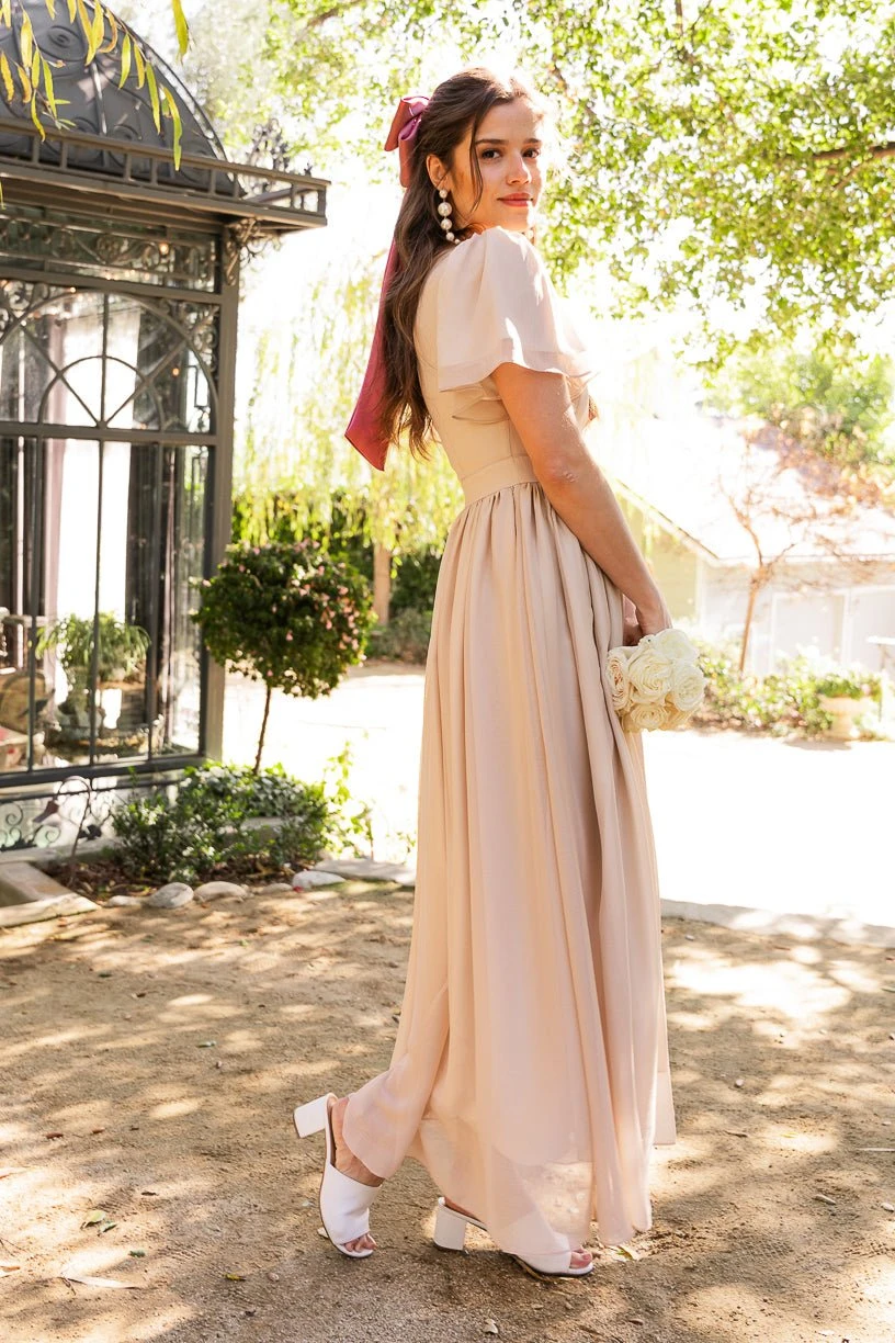 Abbie Dress In Champagne 10 Abbie Dress In Champagne - Image 10