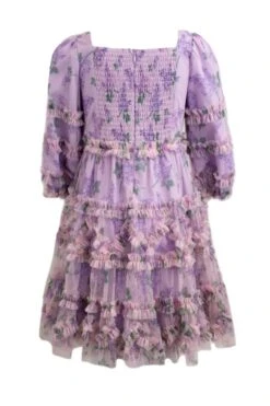 Mini Catherine Dress In Lavender -Ivy City Co Dress catherinelavender mini back 488679
