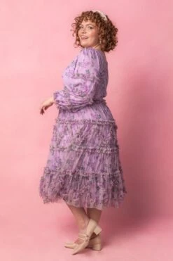 Catherine Midi Dress In Lavender -Ivy City Co Dress catherinelil Studio Easter24 2 372539