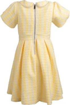 Mini Celine Dress In Yellow -Ivy City Co Dress celine yellow mini back