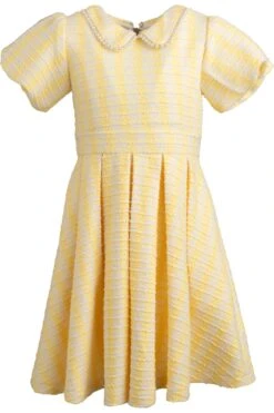 Mini Celine Dress In Yellow -Ivy City Co Dress celine yellow mini front