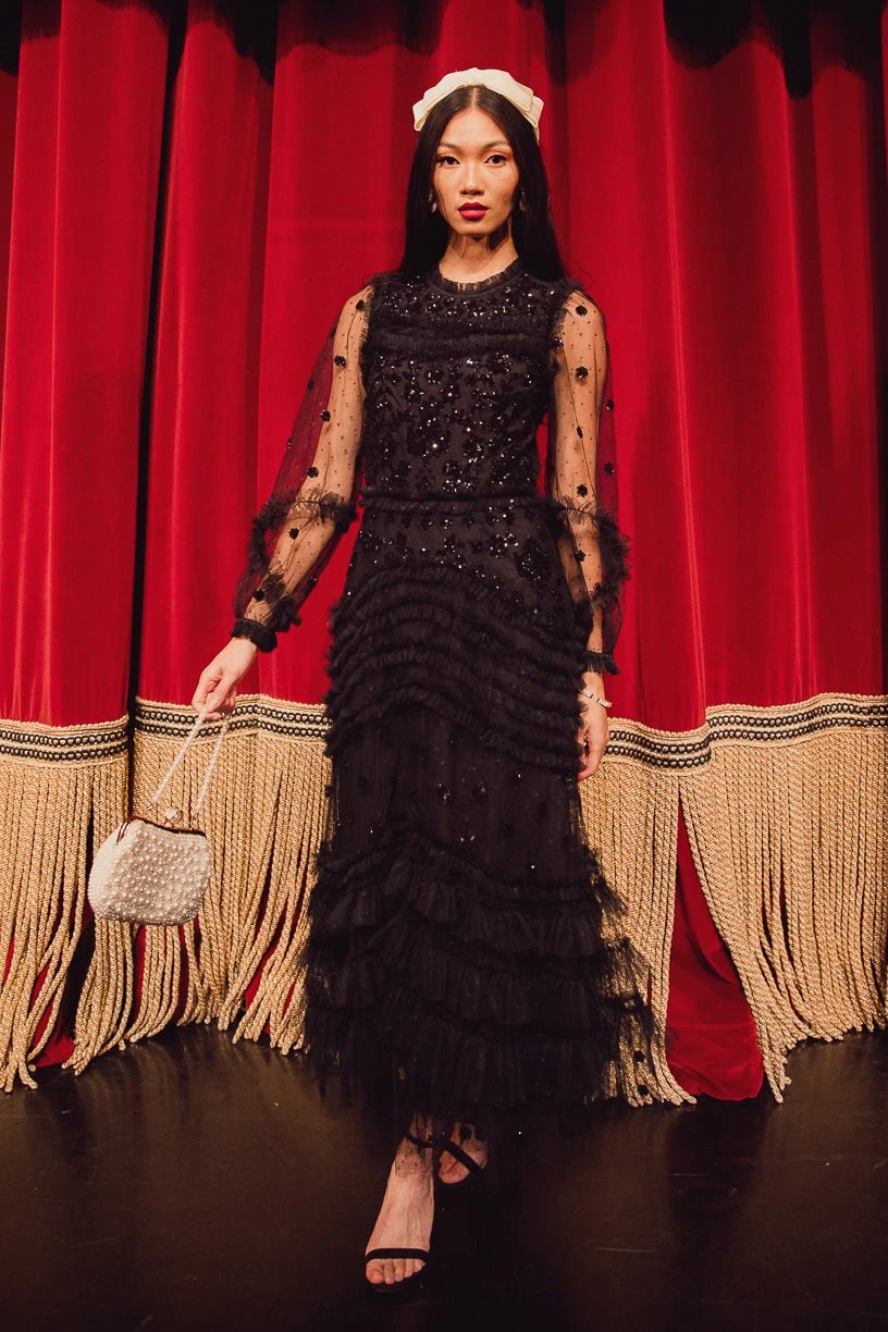 Claire Dress In Black Sequin 1 Claire Dress In Black Sequin